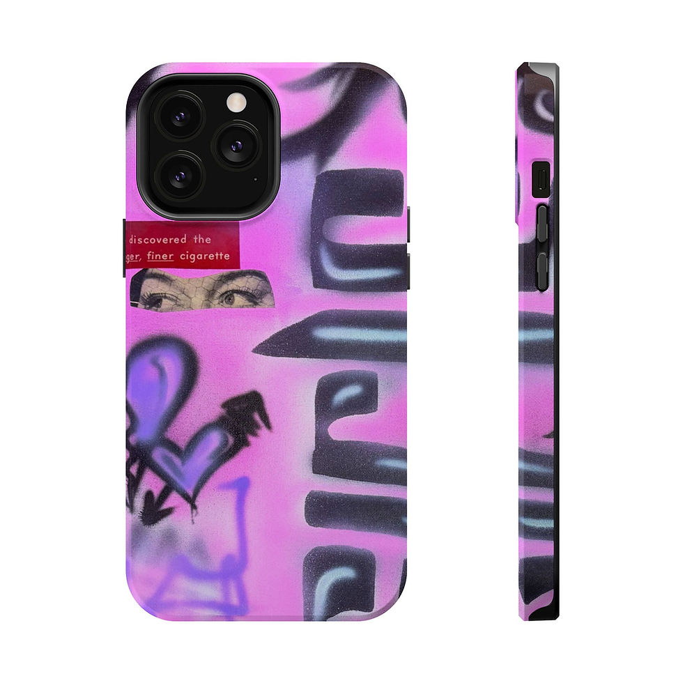 Thumbnail: MagSafe "purple princess" airbrush iPhone case 