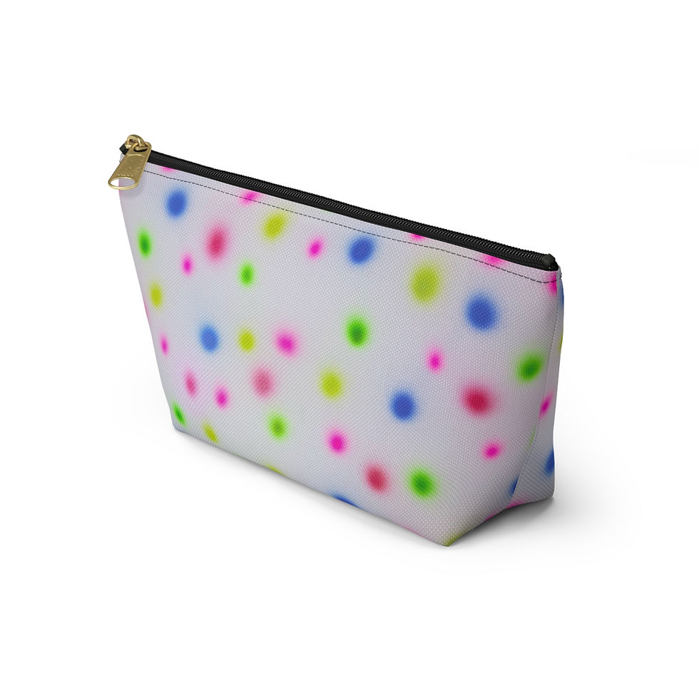 Thumbnail: "birthday cake polka dot" airbrush makeup pouch
