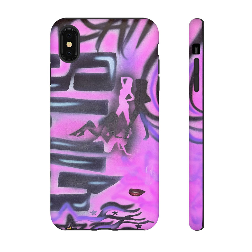 Thumbnail: "neon nights" airbrush iPhone case
