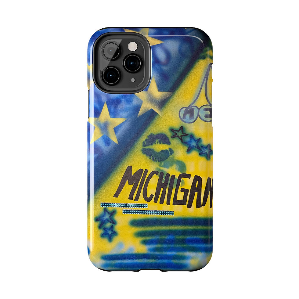 Thumbnail: "ann arbor, michigan" airbrush iPhone case