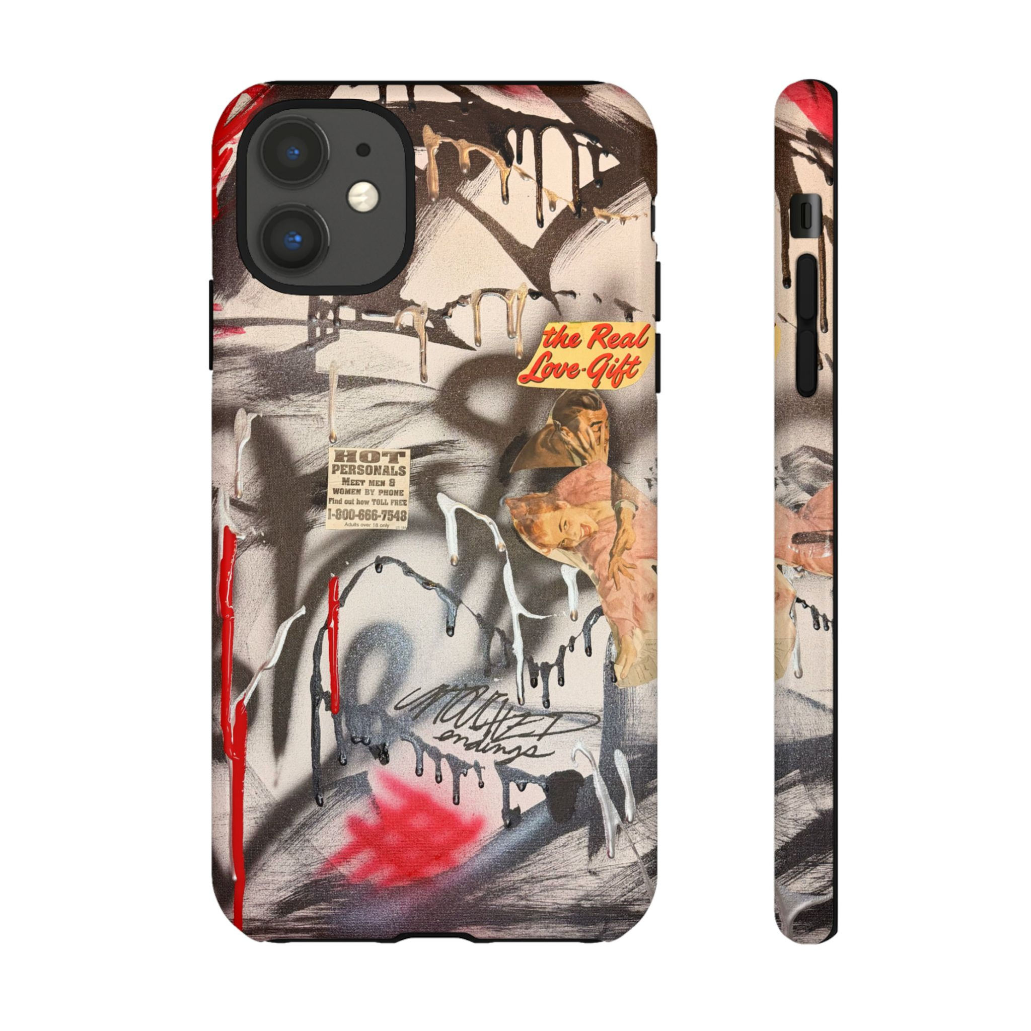 "real love" airbrush iPhone case