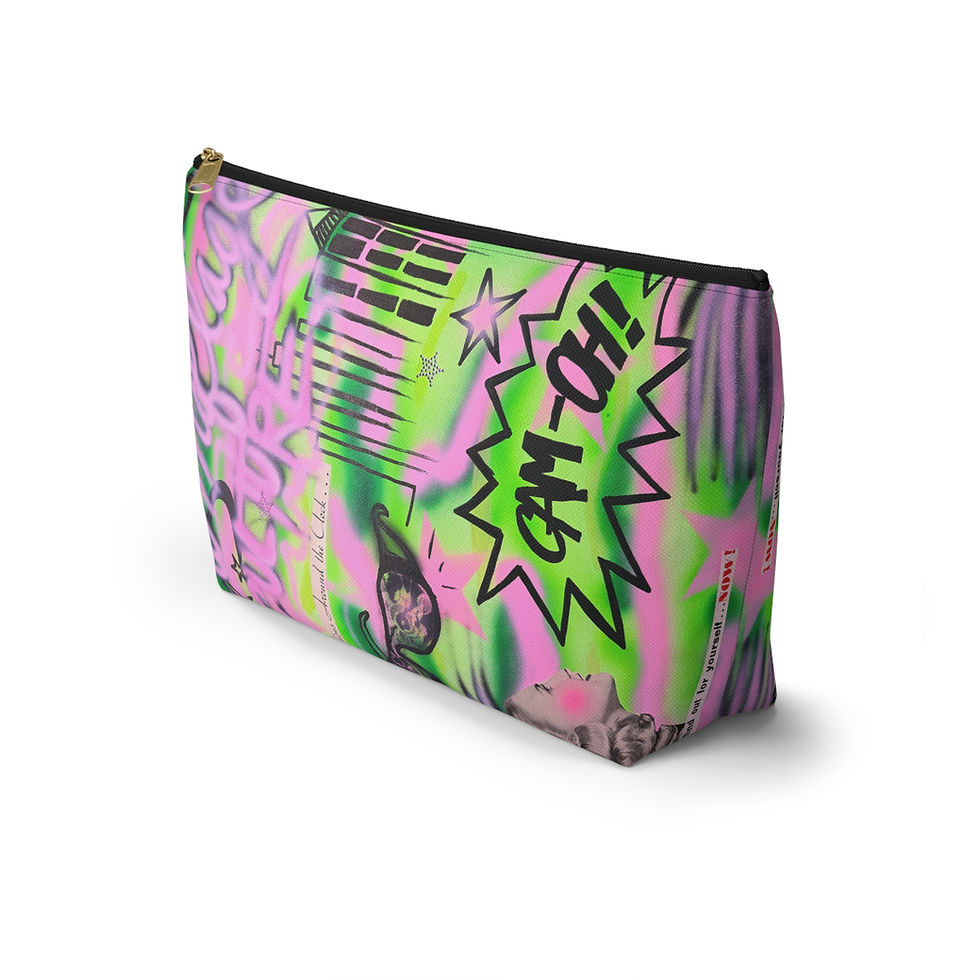 Thumbnail: "green camo" airbrush makeup pouch