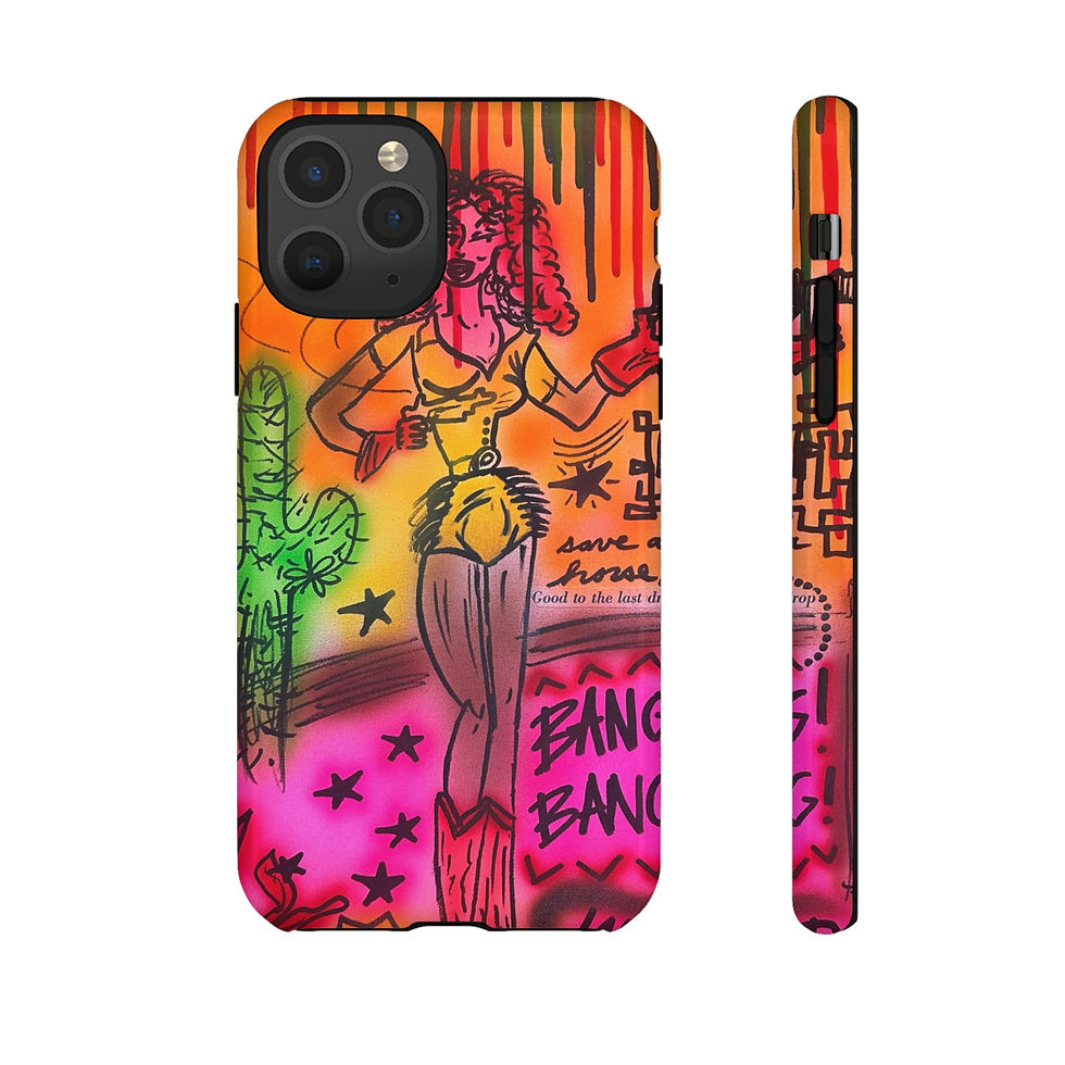 Thumbnail: "wild, wild west" airbrush iPhone case