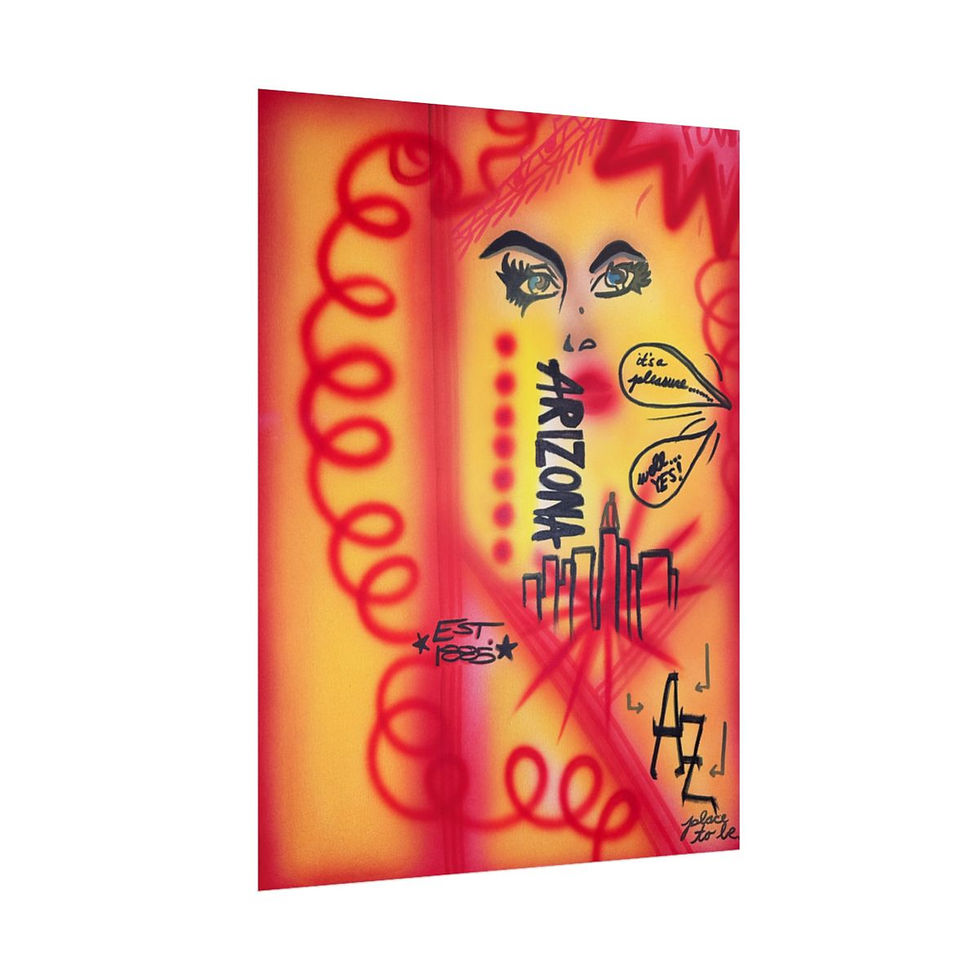 Thumbnail: "tempe, arizona" airbrush rolled print