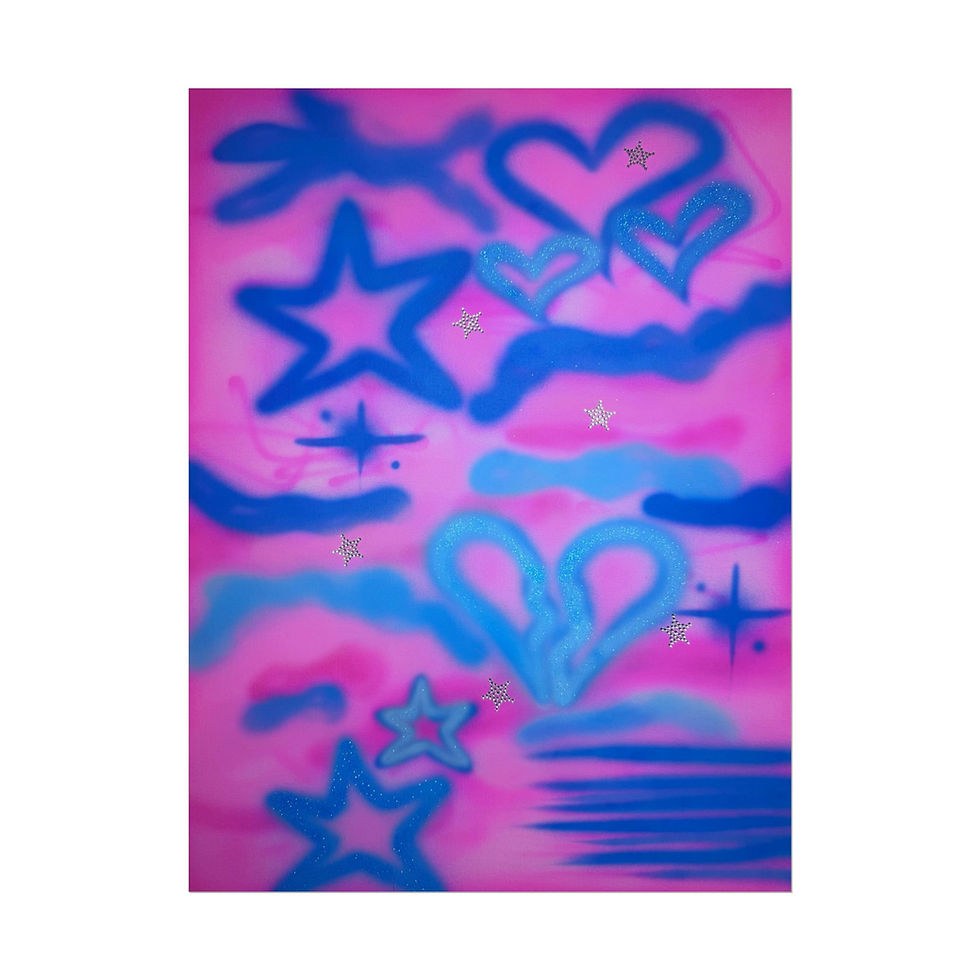 Thumbnail: "blue camo" airbrush rolled print