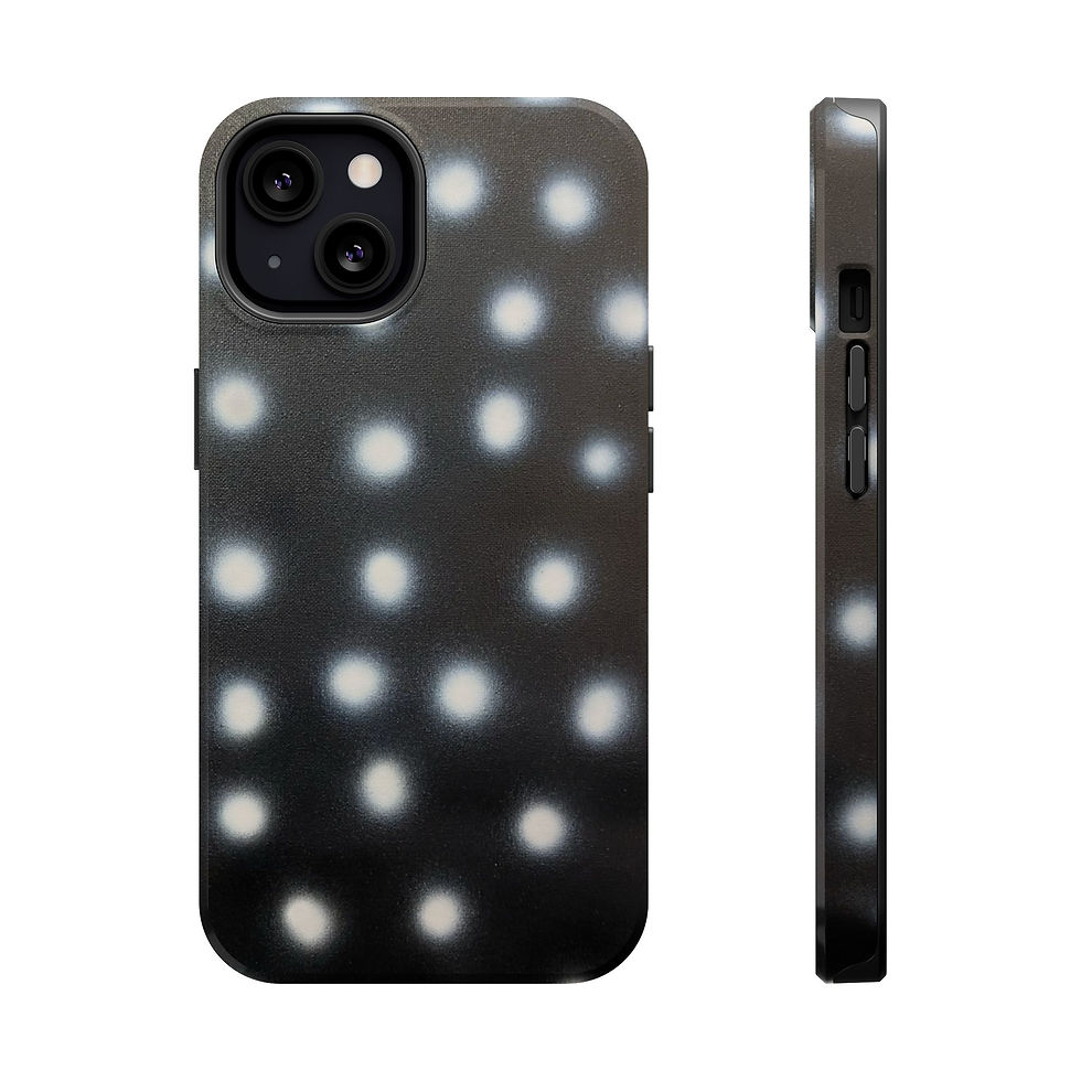 Thumbnail: MagSafe "coconut noir polka dot" airbrush iPhone case 