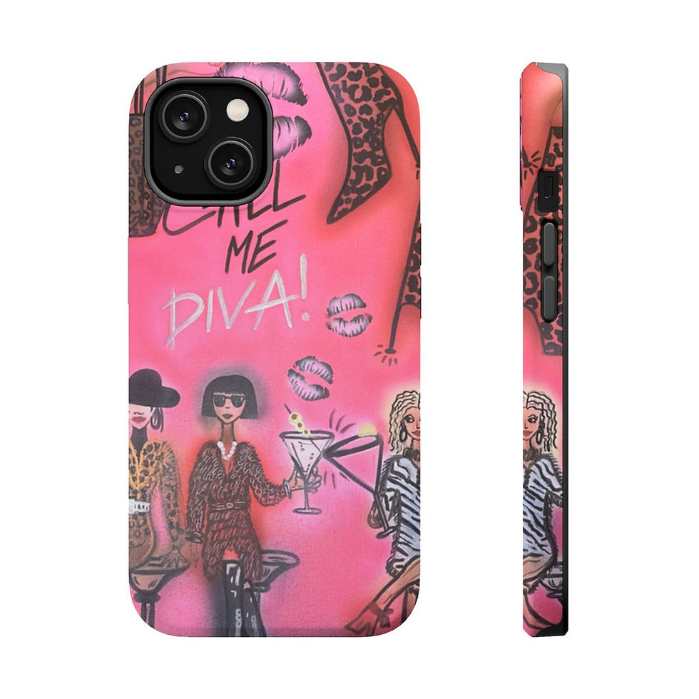 MagSafe "party diva" airbrush iPhone case