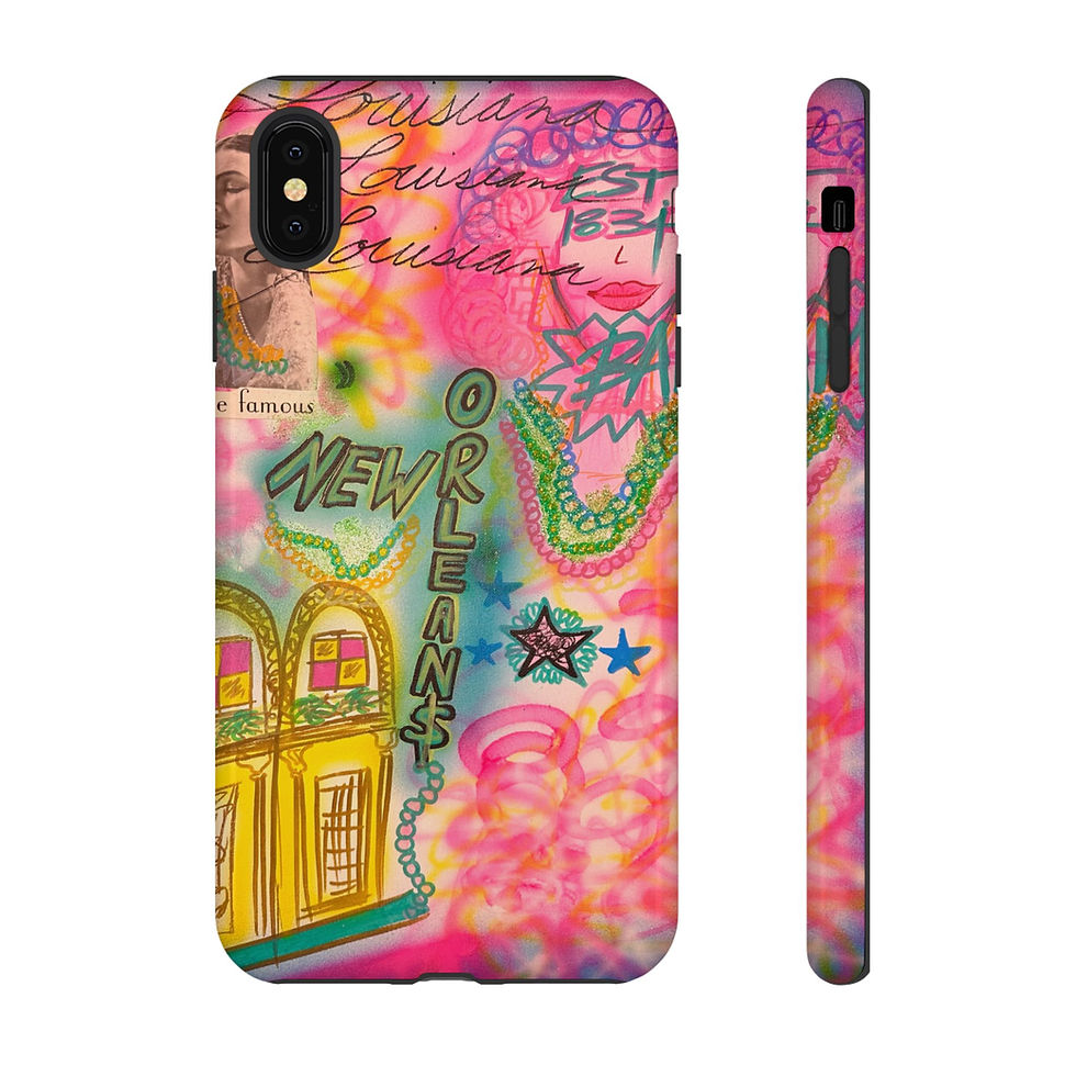 Thumbnail: "new orleans, la" airbrush iPhone case
