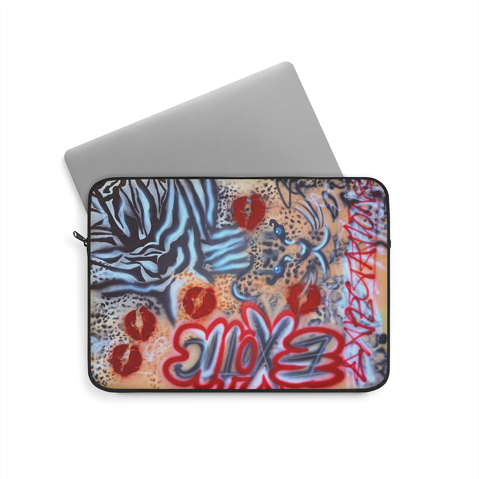 Thumbnail: "exotic expectations" airbrush laptop sleeve