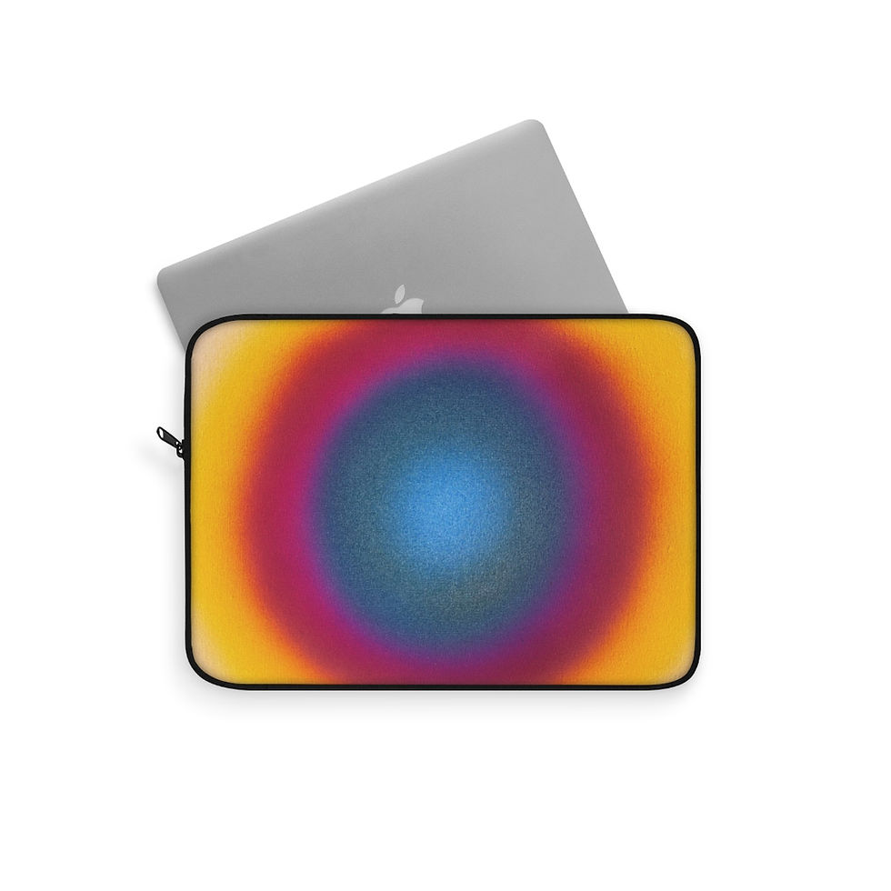 Thumbnail: "blue raspberry aura" airbrush laptop sleeve