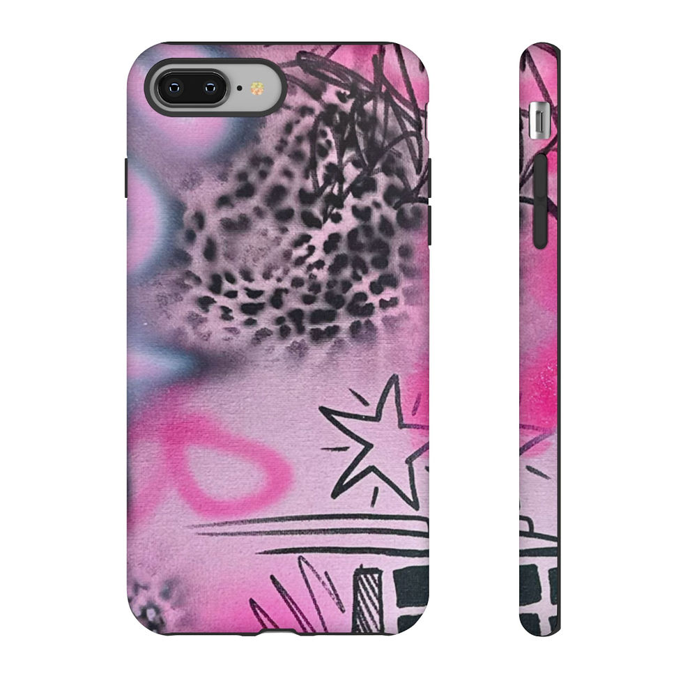 Thumbnail: "onyx cheetah" airbrush iPhone case