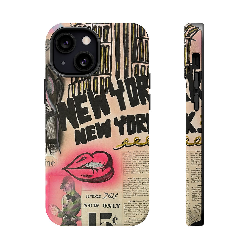 Thumbnail: MagSafe "new york, new york" airbrush iPhone case 