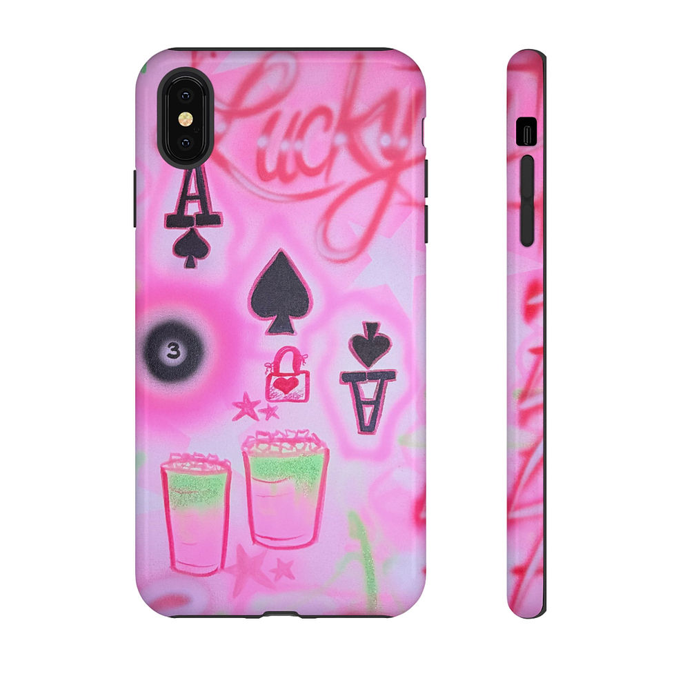 Thumbnail: "lucky ace" airbrush iPhone case