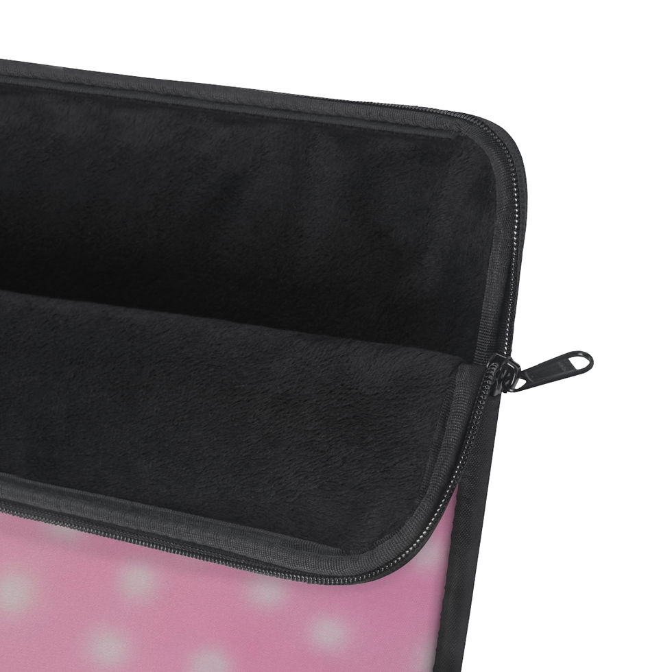 Thumbnail: "strawberry swirl polka dot" airbrush laptop sleeve