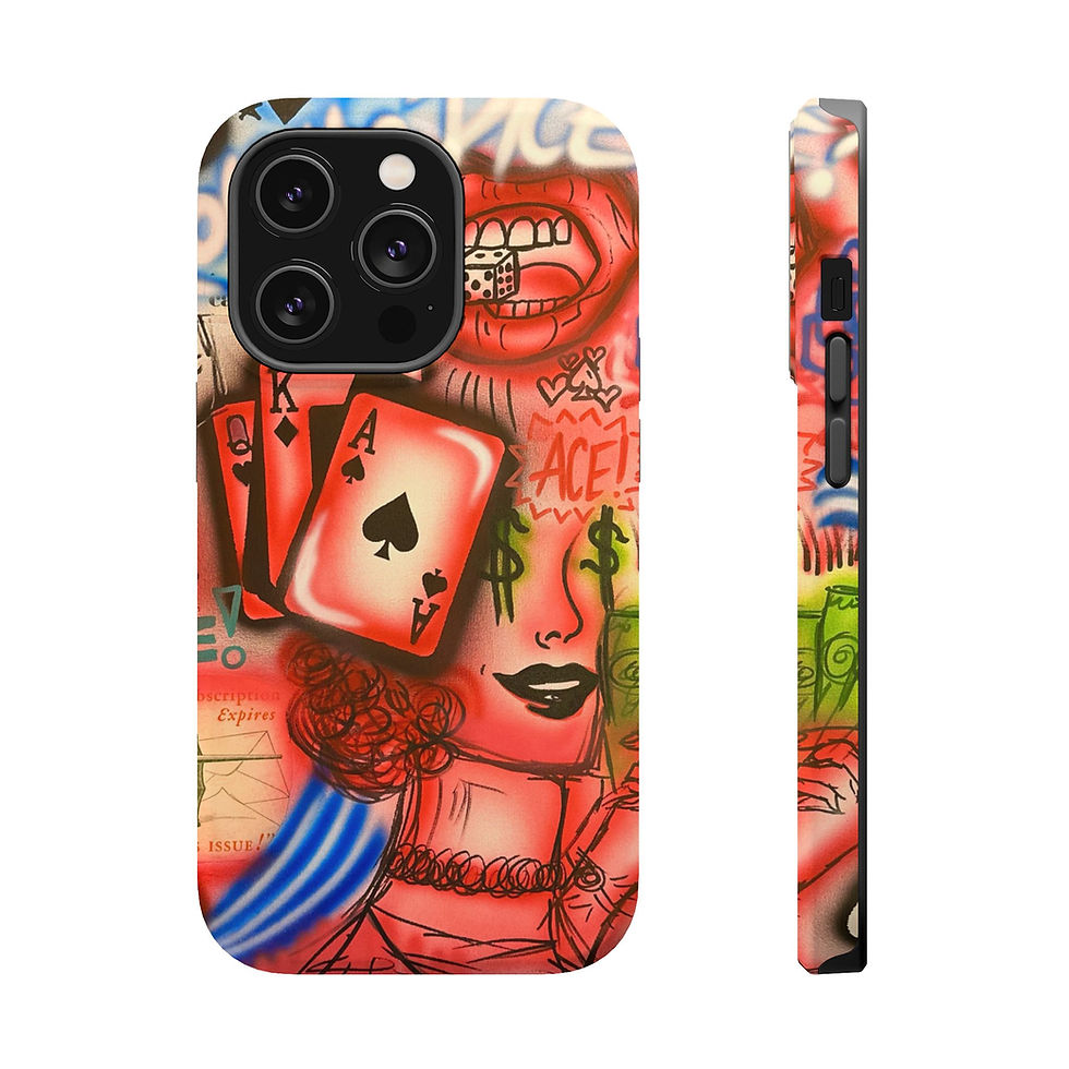Thumbnail: MagSafe "roll the dice!" airbrush iPhone case 