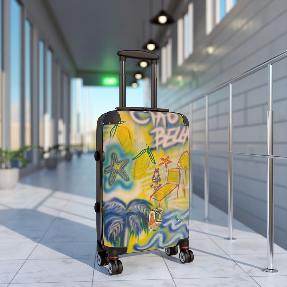 Thumbnail: "ciao bella" airbrush suitcase