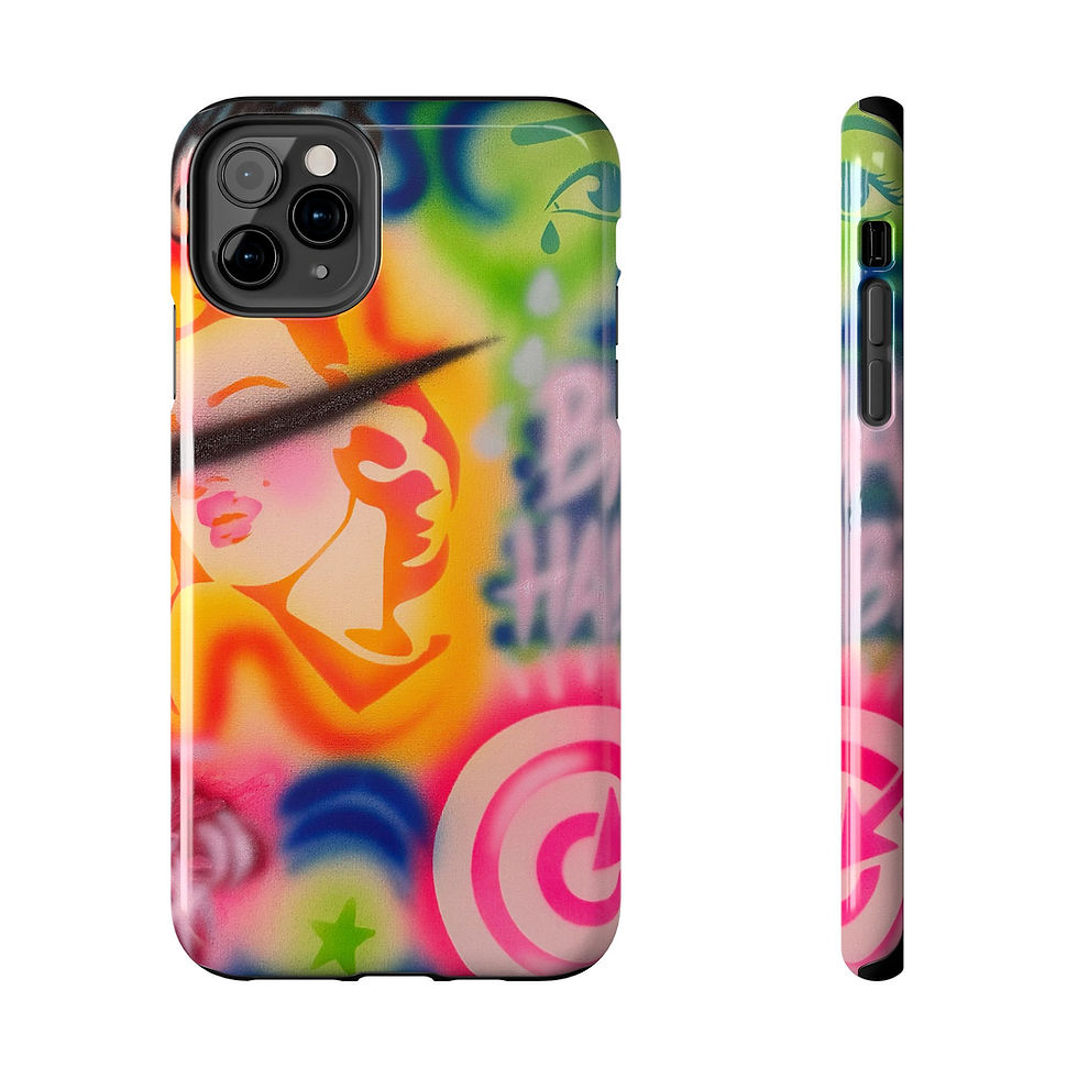 Thumbnail: "bad habits" airbrush iPhone case