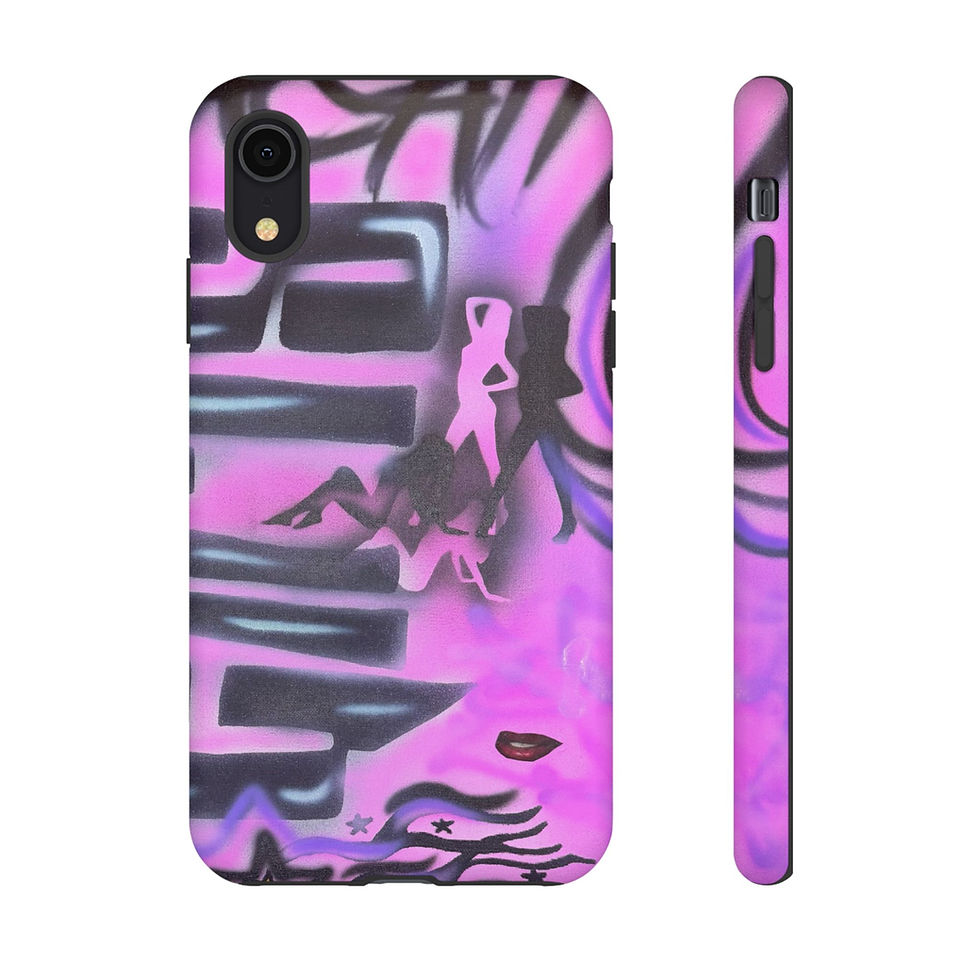Thumbnail: "neon nights" airbrush iPhone case