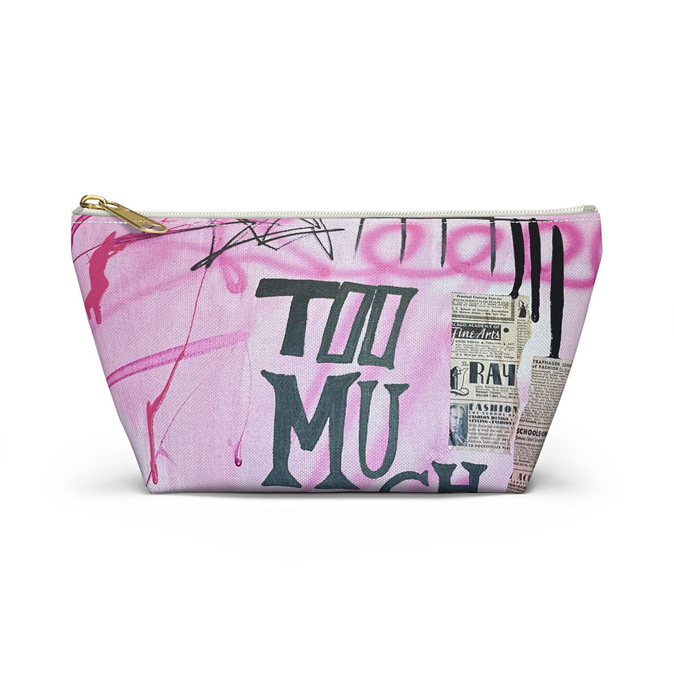 Thumbnail: “too much motion" airbrush makeup pouch
