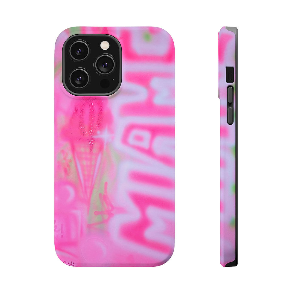 Thumbnail: MagSafe "sunset sorbet" airbrush iPhone case 
