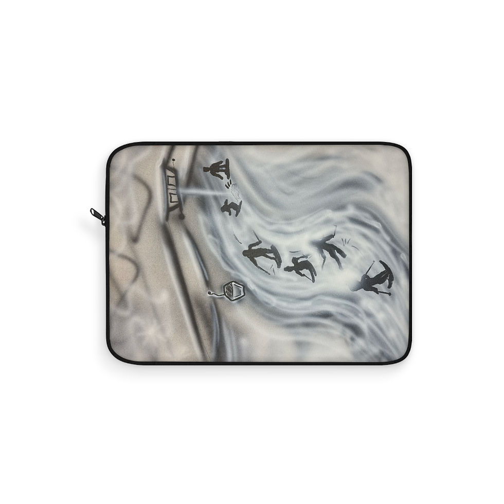 "arctic avalanche" airbrush laptop sleeve