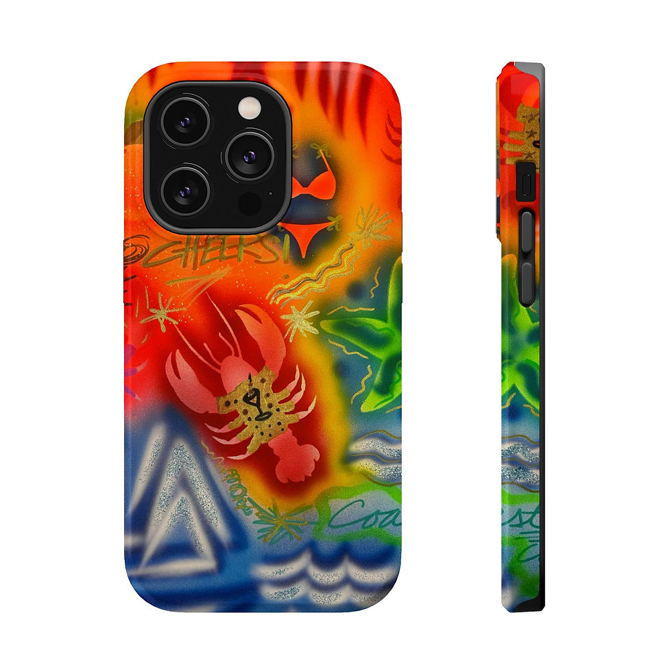 Thumbnail: MagSafe "tipsy lobster" airbrush iPhone case 