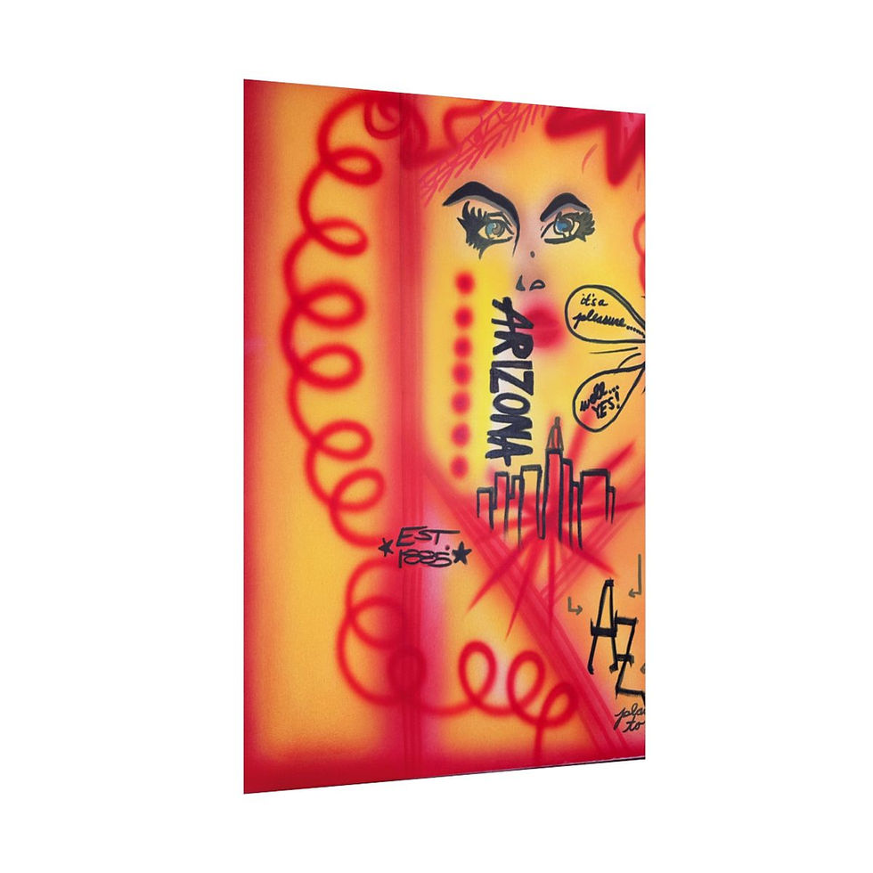 Thumbnail: "tempe, arizona" airbrush rolled print