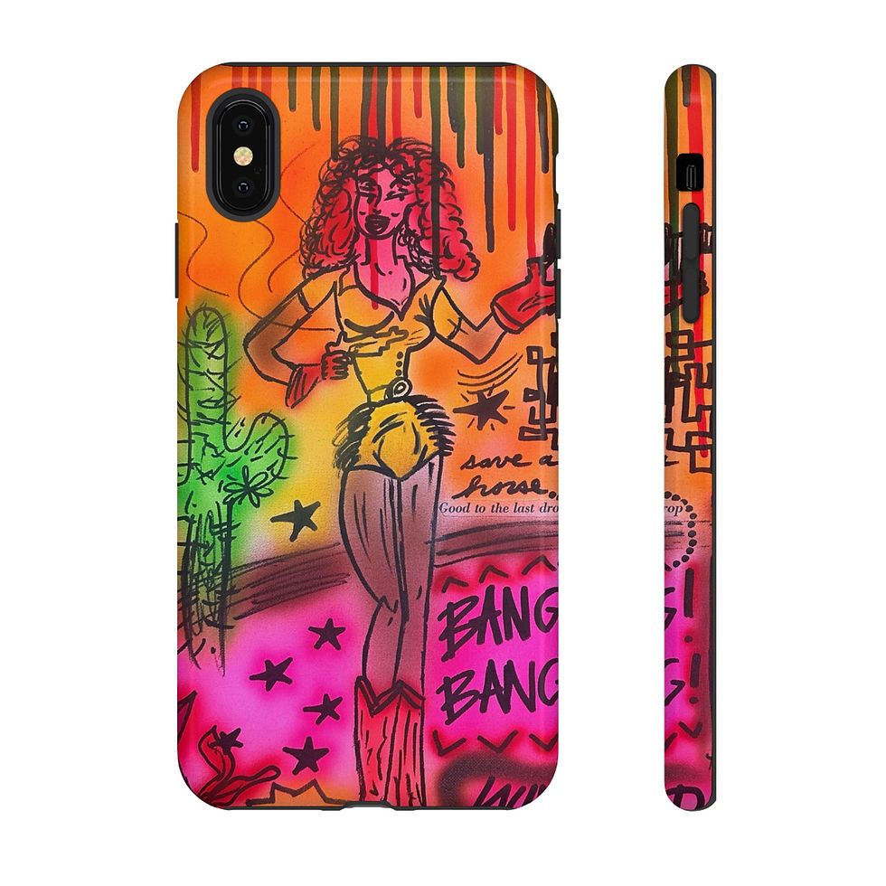 Thumbnail: "wild, wild west" airbrush iPhone case