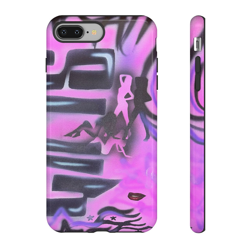 Thumbnail: "neon nights" airbrush iPhone case