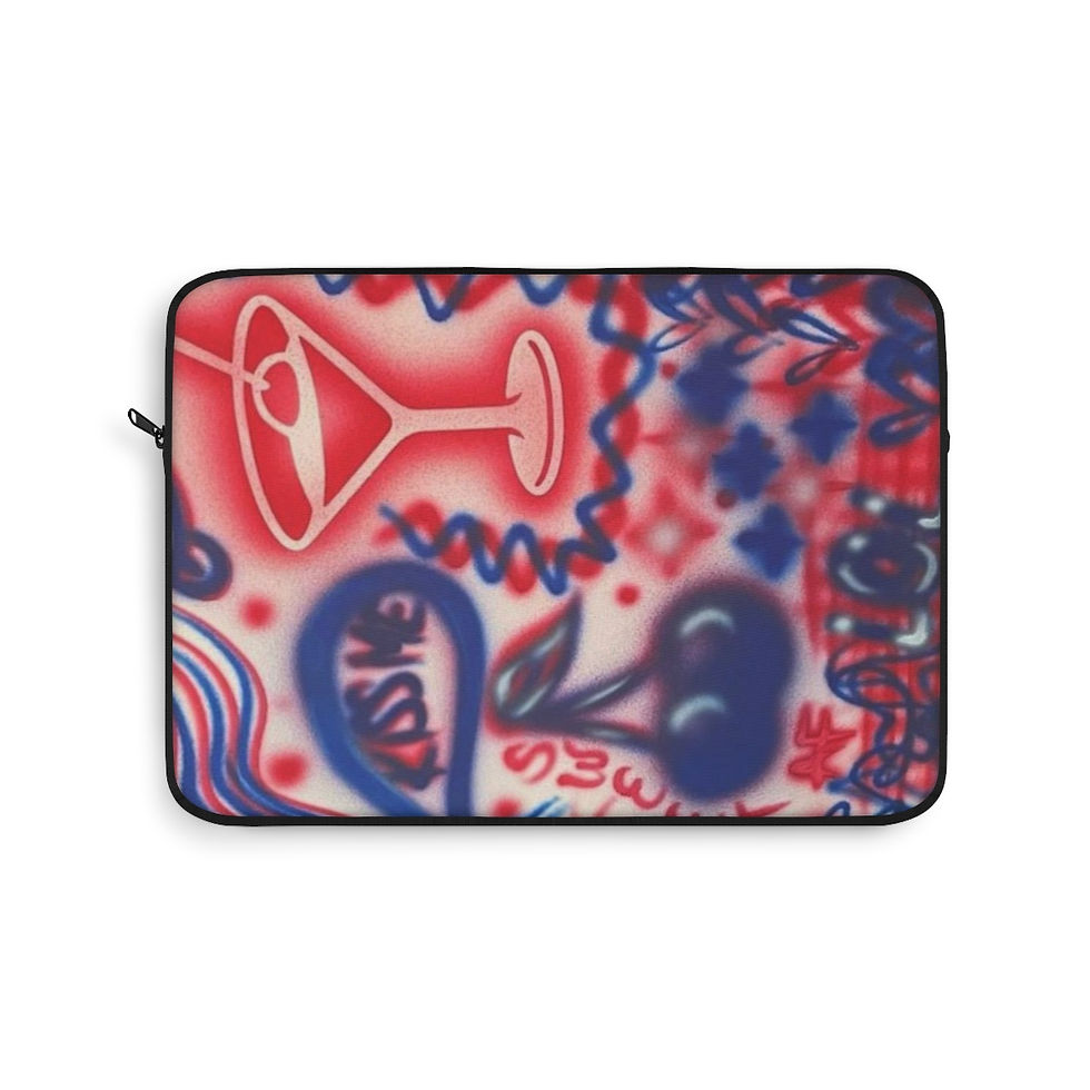 Thumbnail: "kiss me!" airbrush laptop sleeve