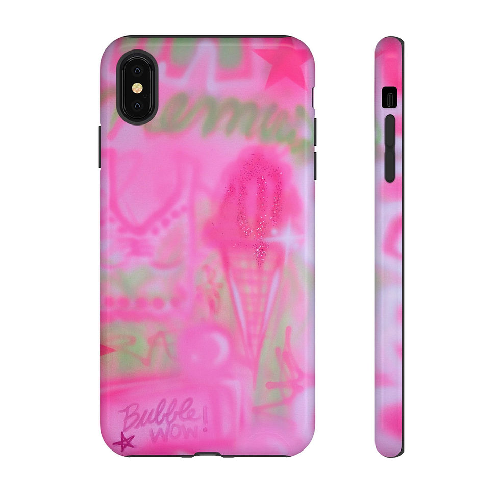 Thumbnail: "miami matcha" airbrush iPhone case