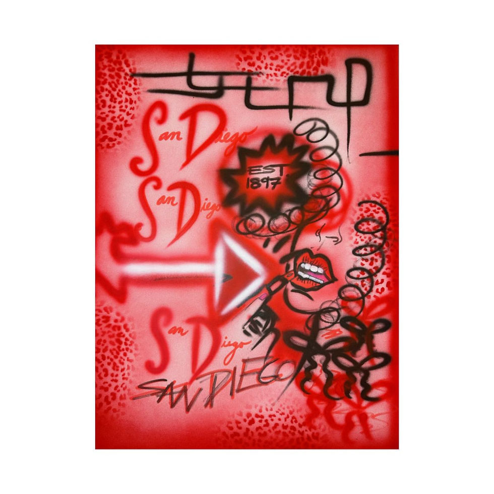 Thumbnail: "san diego" airbrush rolled print