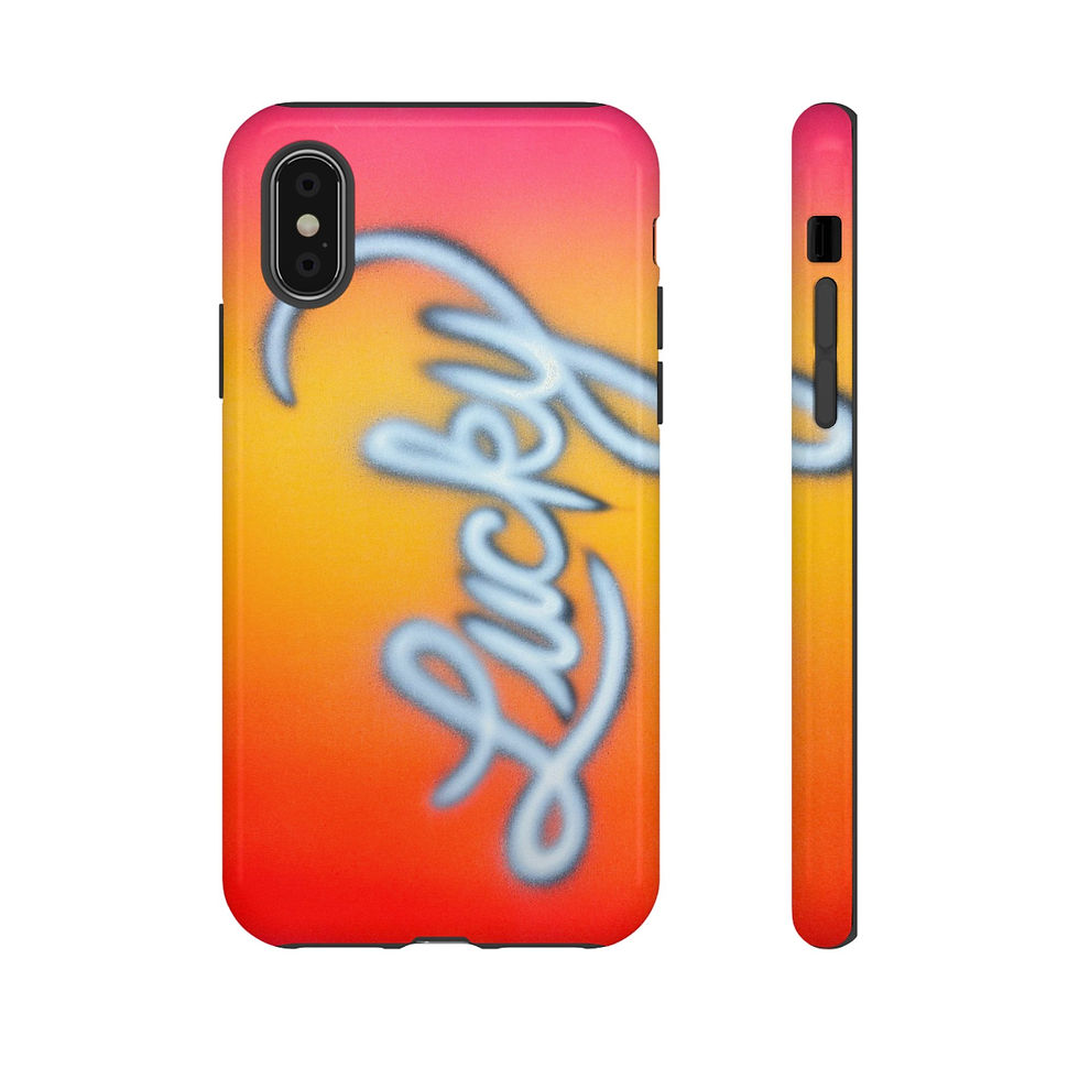 Thumbnail: "lucky" airbrush iPhone case