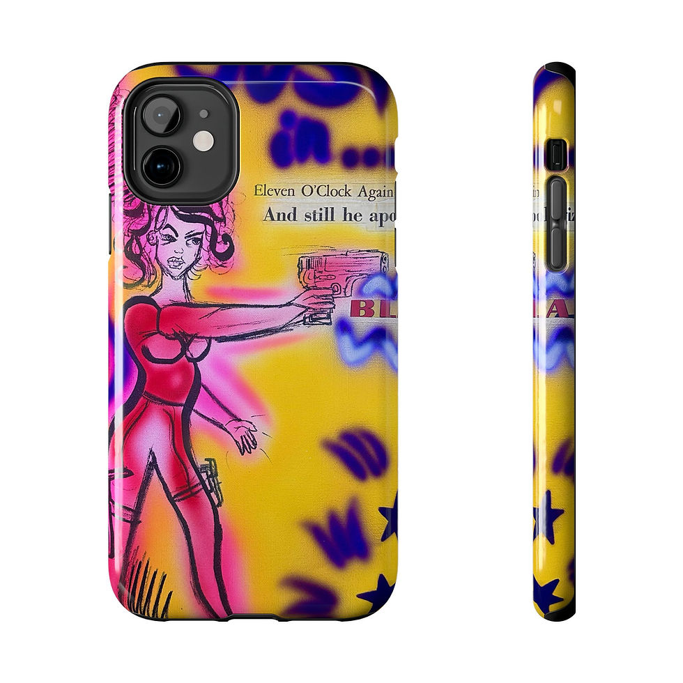 "spiraling thoughts" airbrush iPhone case