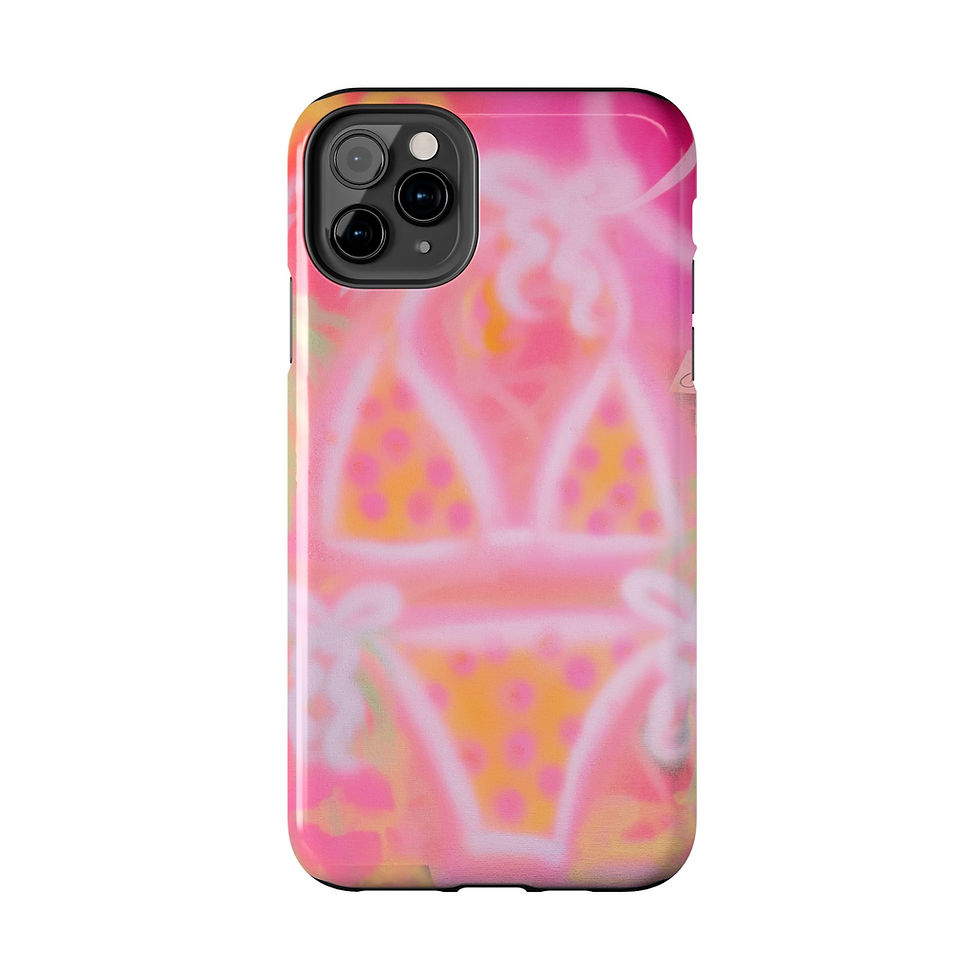 Thumbnail: "yellow polka dot bikini" airbrush iPhone case