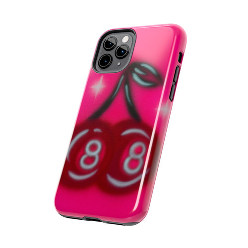 cherry 8ball" airbrush iPhone case | CamAir Cases cherry 8ball" airbrush iPhone case | CamAir Cases