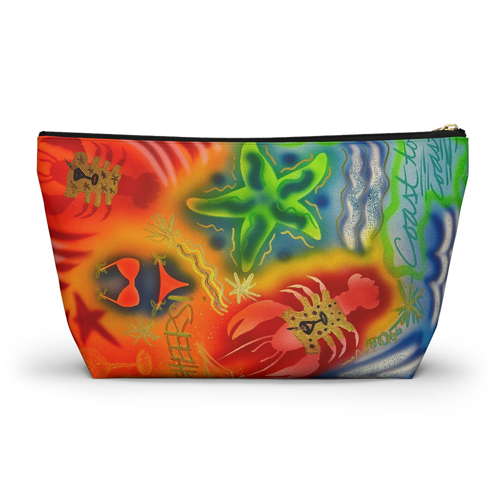 Thumbnail: "tipsy lobster" airbrush makeup pouch