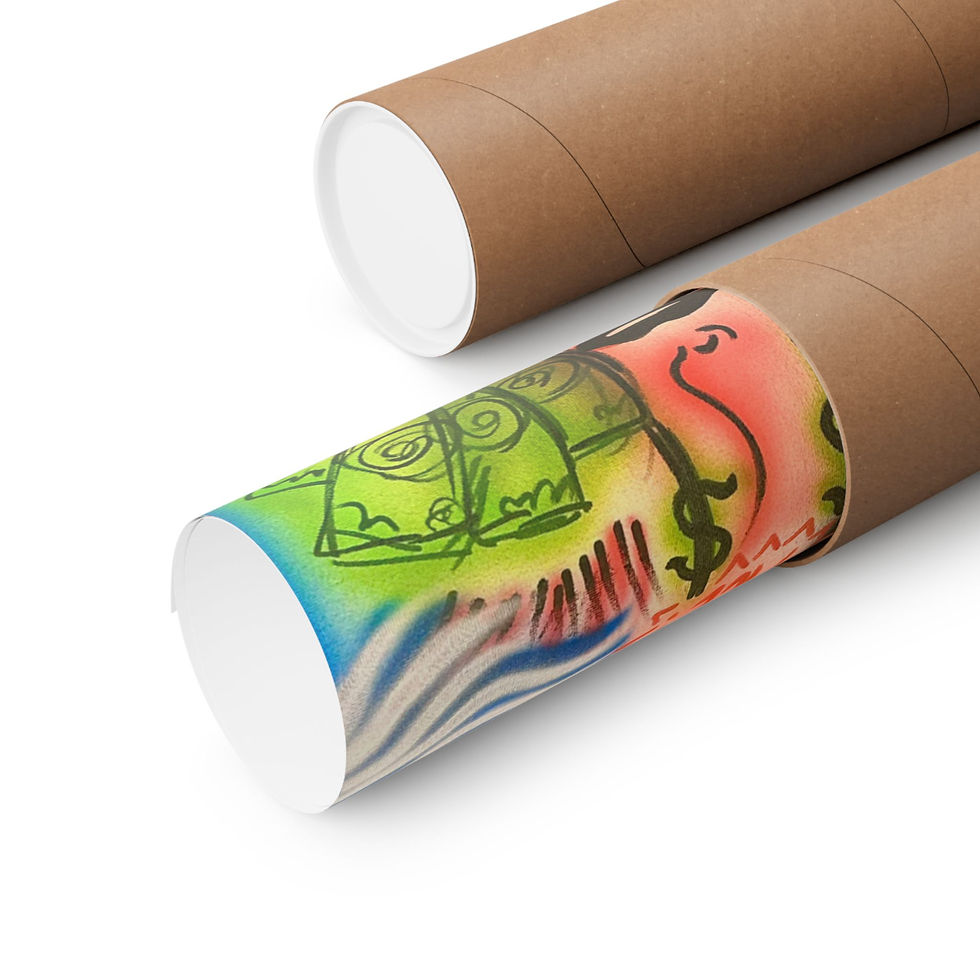 Thumbnail: "roll the dice" airbrush horizontal print