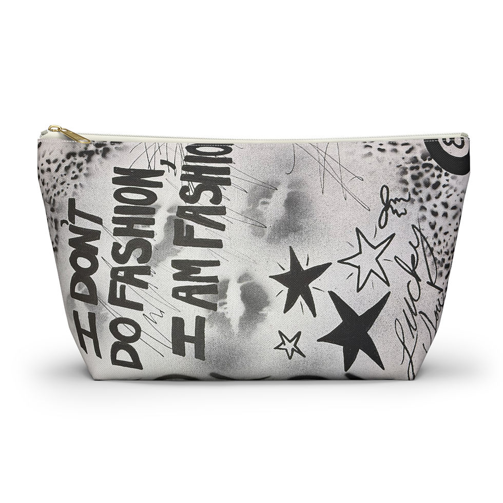 Thumbnail: "i am fashion" airbrush makeup pouch