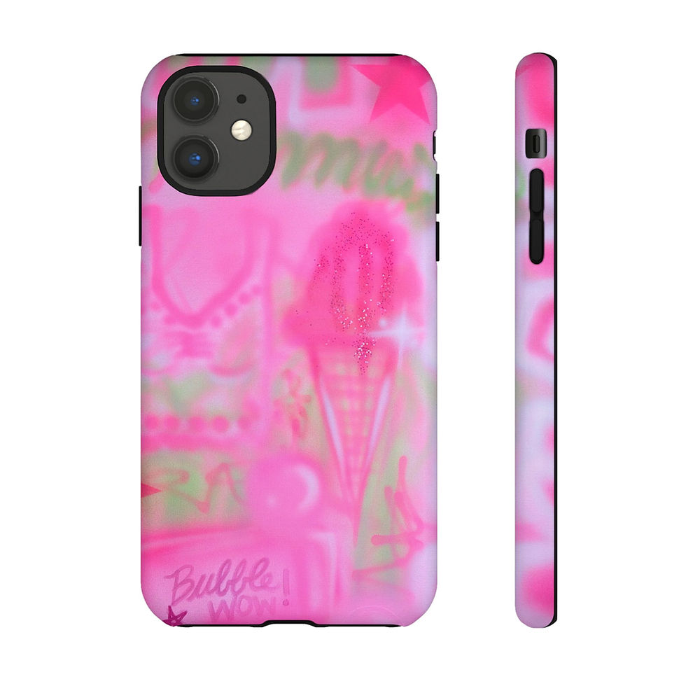Thumbnail: "miami matcha" airbrush iPhone case