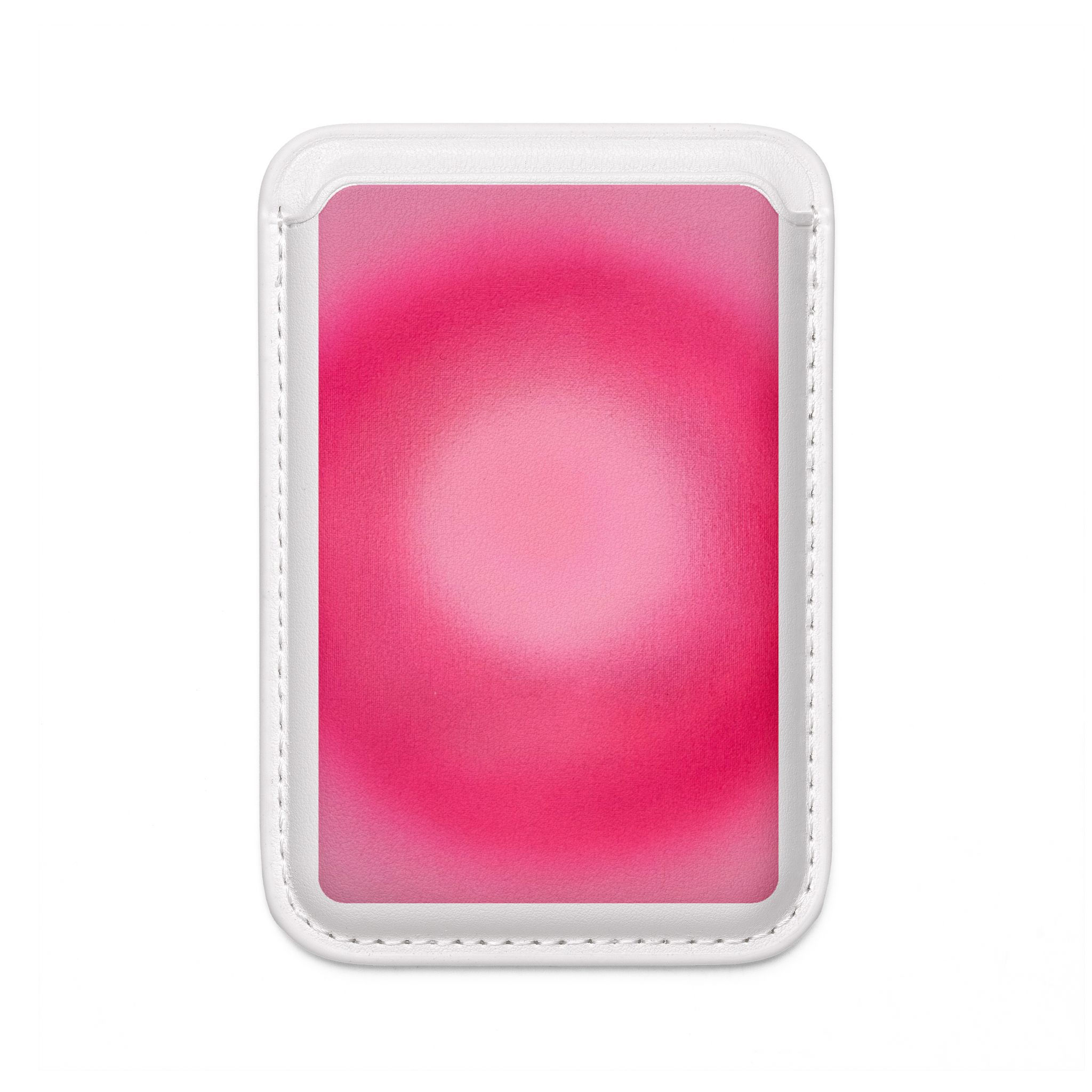"pink aura" airbrush vegan wallet (Magsafe® Compatible)