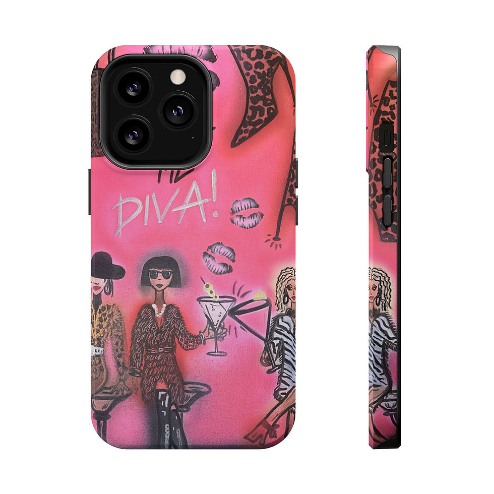 Thumbnail: MagSafe "party diva" airbrush iPhone case 