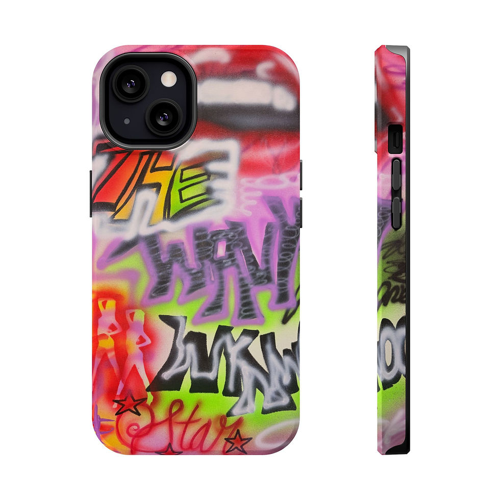 Thumbnail: MagSafe "wynwood gold" airbrush iPhone case 