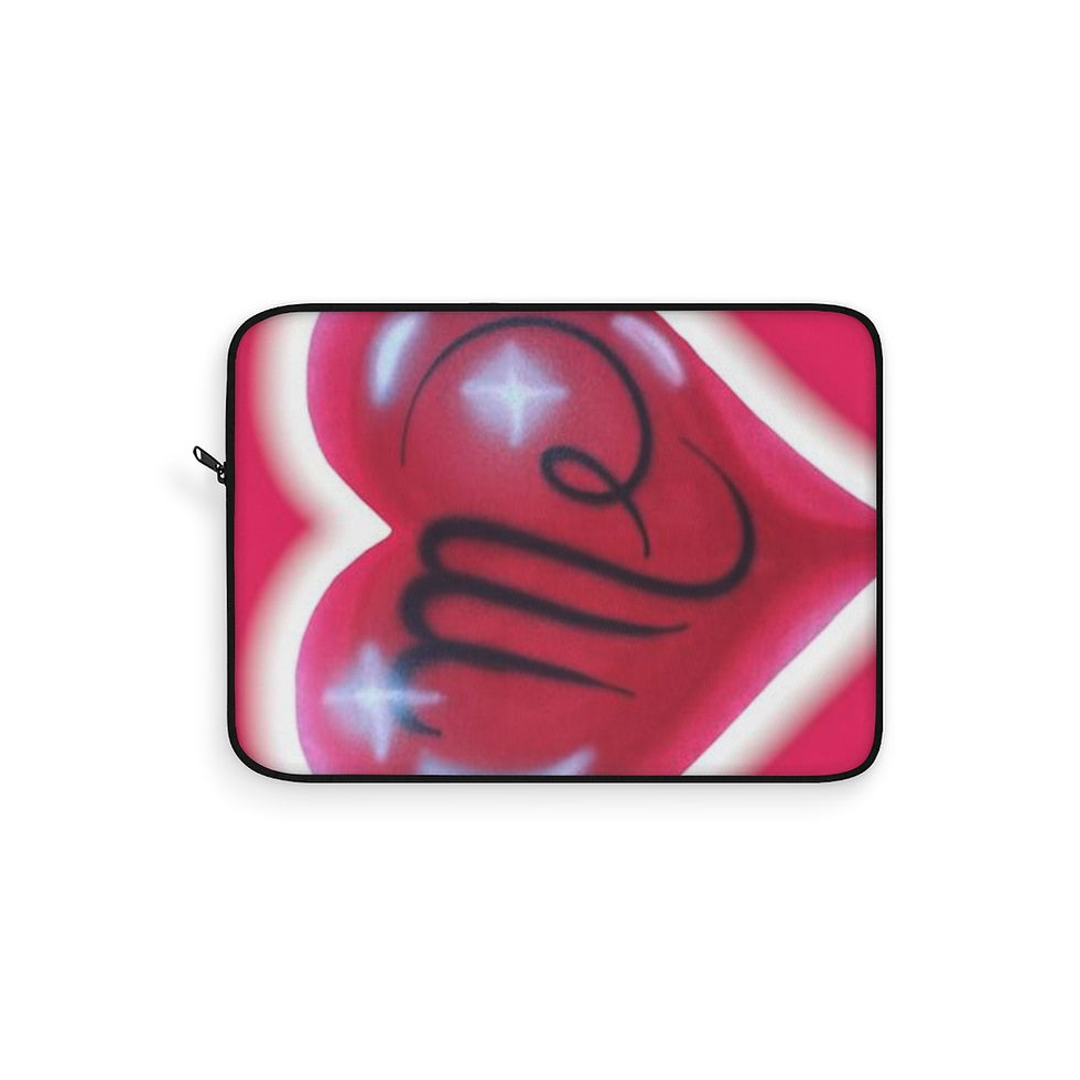 Thumbnail: "i <3 me" airbrush laptop sleeve