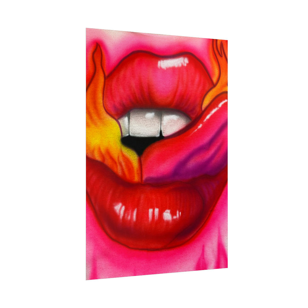 Thumbnail: "flaming lips pt. 2" airbrush rolled print