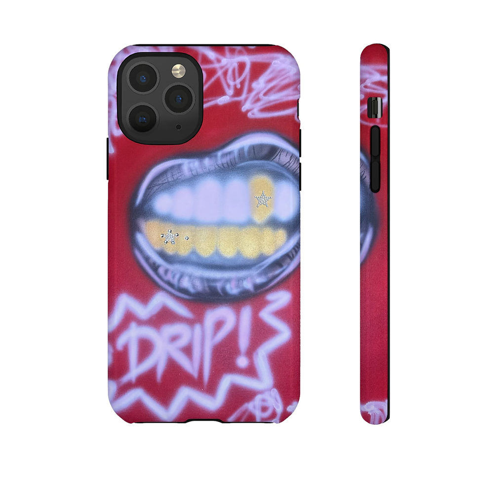 Thumbnail: "tooth drip" airbrush iPhone case