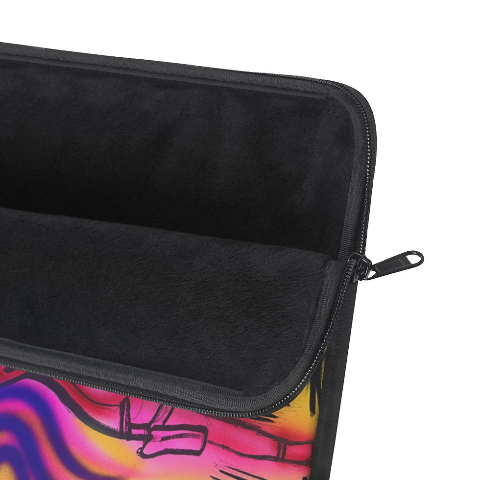 Thumbnail: "spiraling thoughts" airbrush laptop sleeve