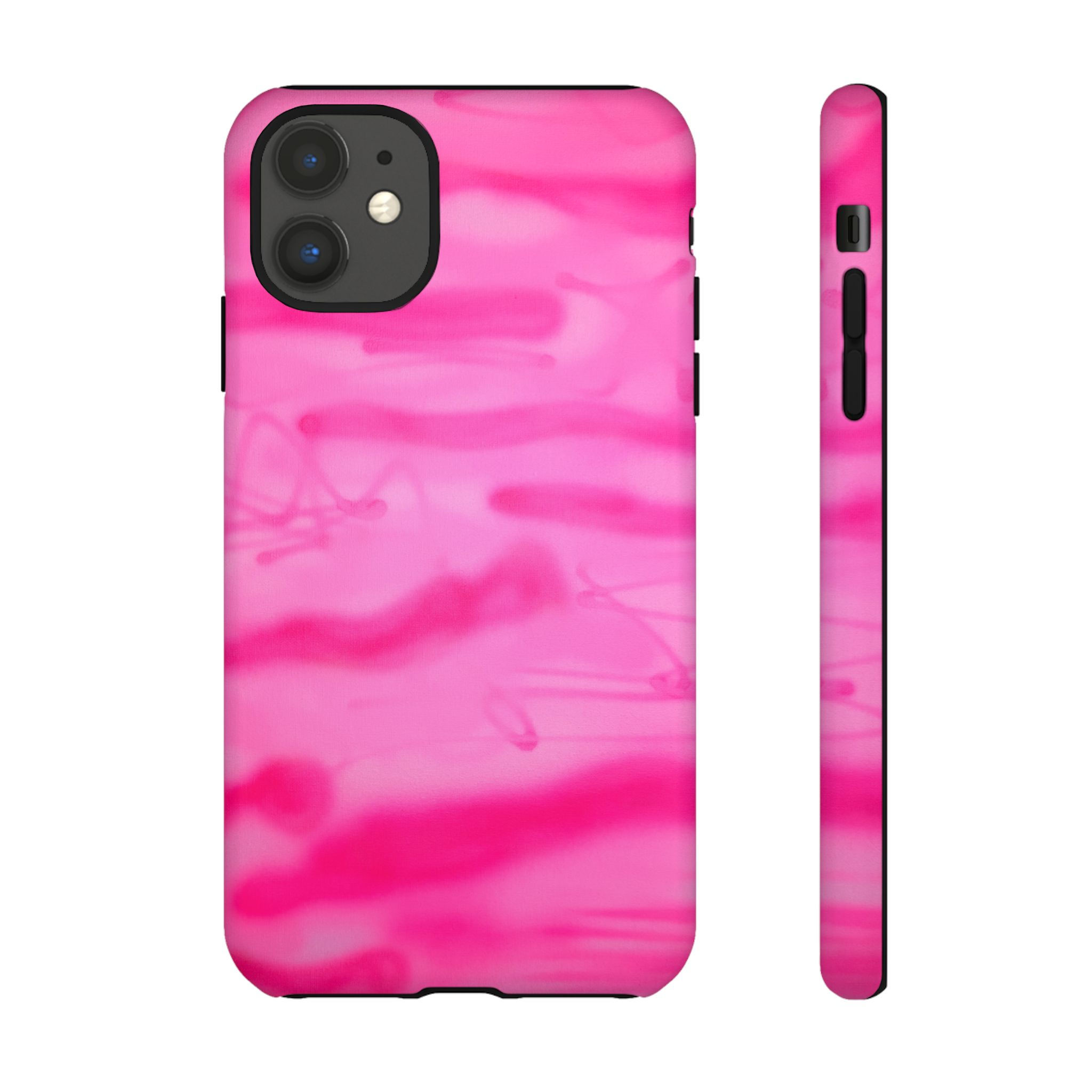 "pink camo" airbrush iPhone case