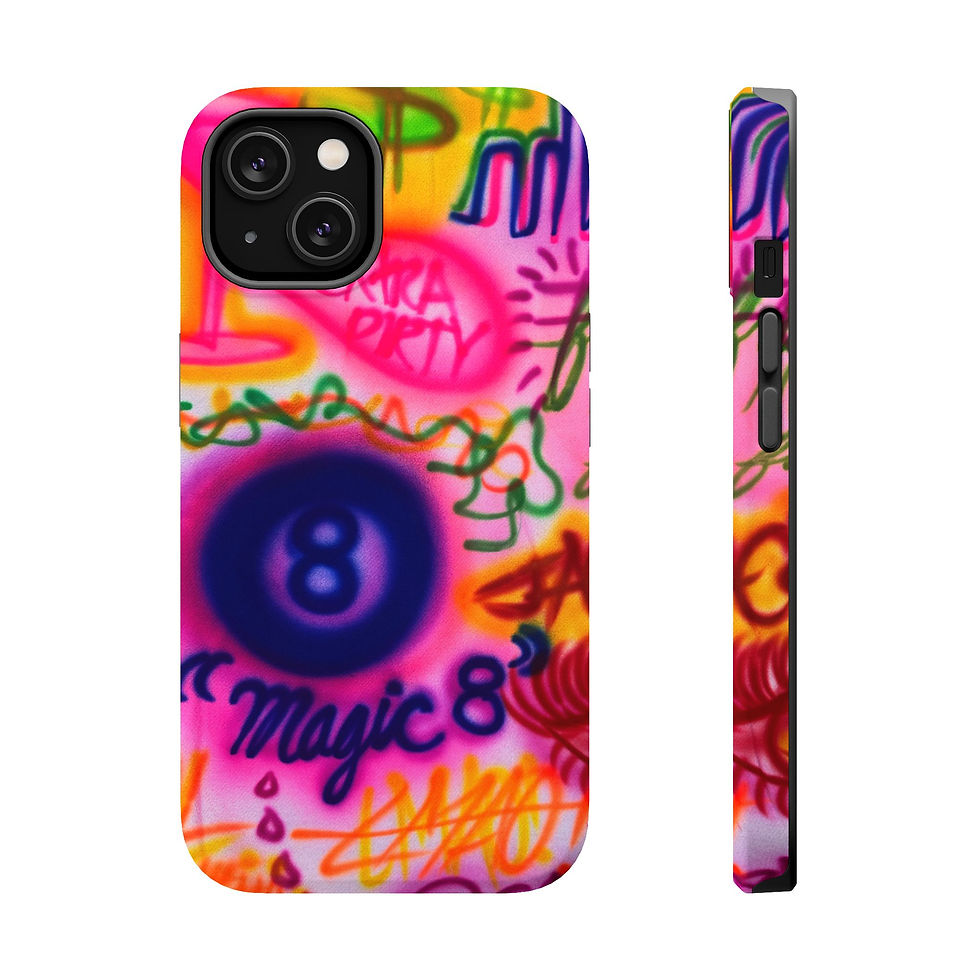 Thumbnail: MagSafe "colorful chaos" airbrush iPhone case 