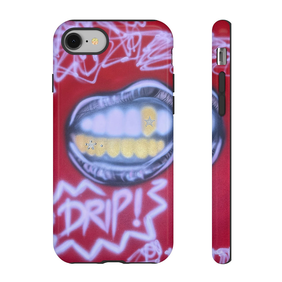 Thumbnail: "tooth drip" airbrush iPhone case
